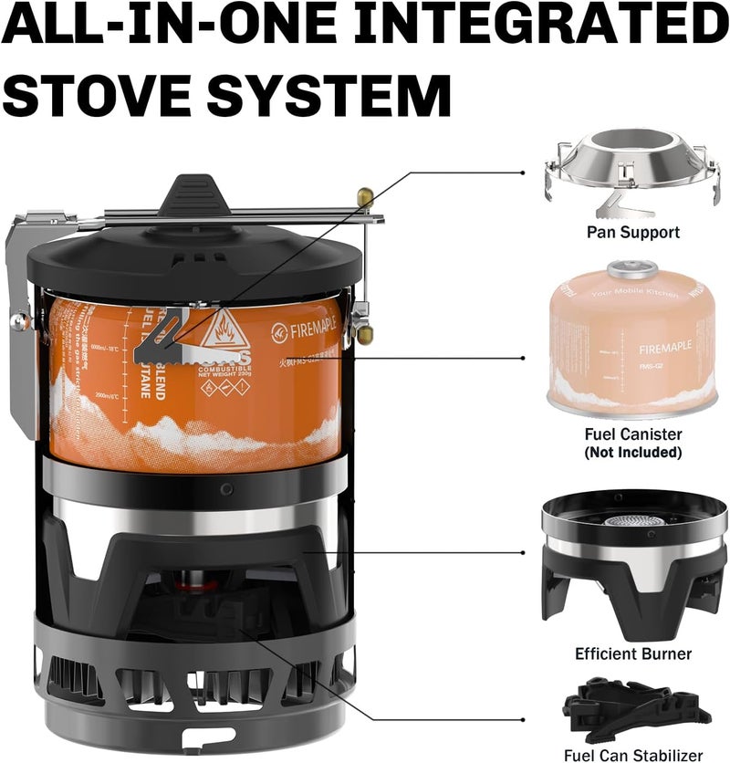 Fire-Maple Star X2 Pro Backpacking and Camping Stove - Fast Boiling, Compact and Efficient Camp Cooking Gear - Image 2