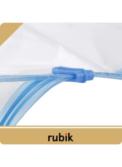 Rubik Space saver Vacuum Storage Bags (Works with Any Vacuum Cleaner and Hand-Pump for Travel) More Compression Than Normal Bag, Clear (6 Pack 50x70cm) - pzsku/Z8665C61C2741F4C260CCZ/45/_/1720793905/57b9589b-15a8-4f9c-85f0-c99178d20c0a