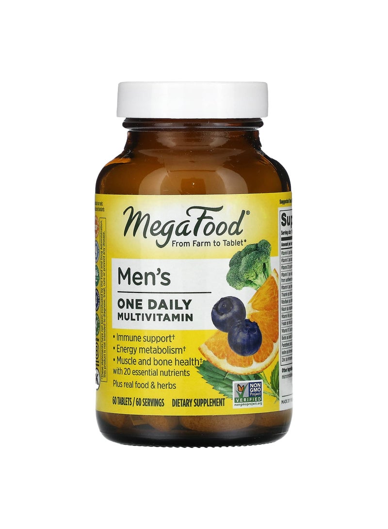 MegaFood Men's One Daily Multivitamin, 60 Tablets