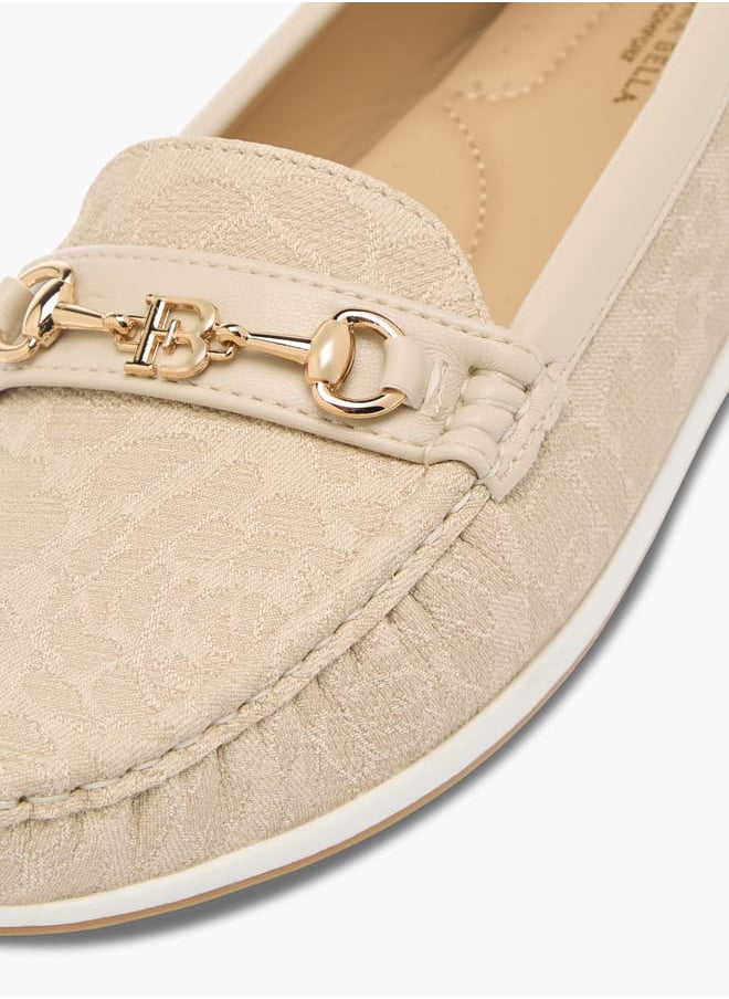 Flora Bella By Shoexpress - Women Monogram Slip-On Buckle Loafers - Image 1