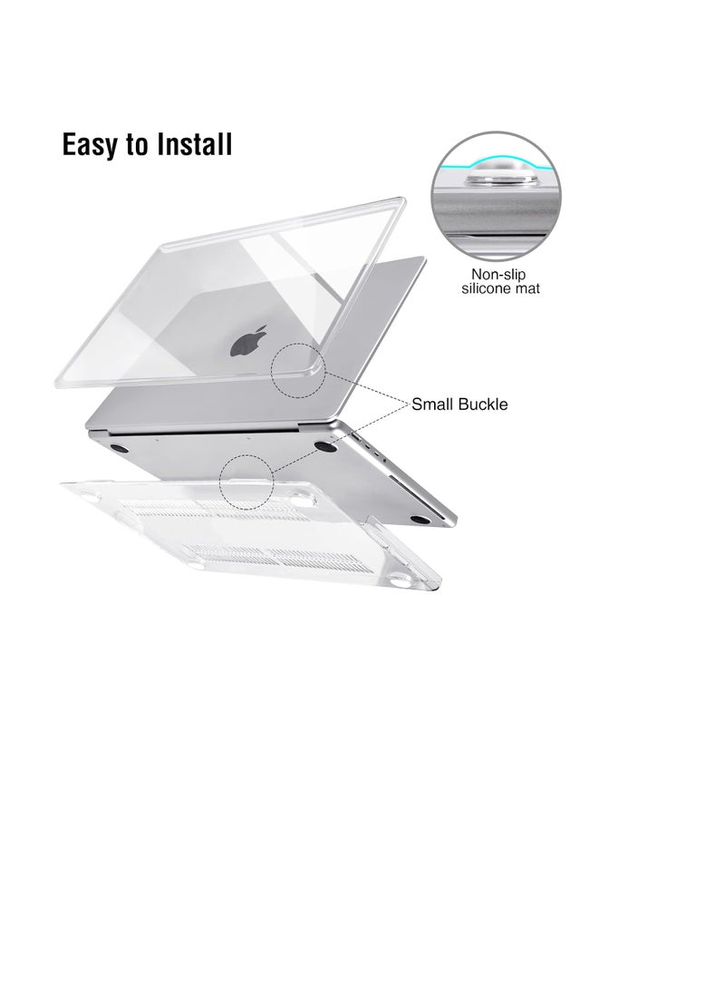 Generic Case Compatible With New Macbook Pro 16 inch M3 A2991 M2 A2780 M1 A2485 Pro 2024-2021 Release, Plastic Hard Shell Cover for MacBook Pro 16 Inch Color Clear  - Image 2