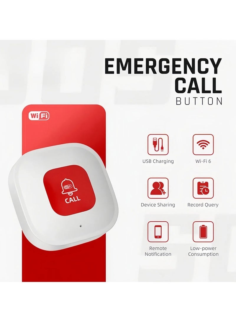general WiFi SOS Alarm SOS Remote Control Button Hospital Remote Control Wireless Panic Button for the Elderly - Image 2