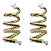 Tayfremn 2pcs 63in Bird Perch Rope Bungee Bird Toy Pure Natural Parrot Cage Parrot Chewing Toy - Image 3