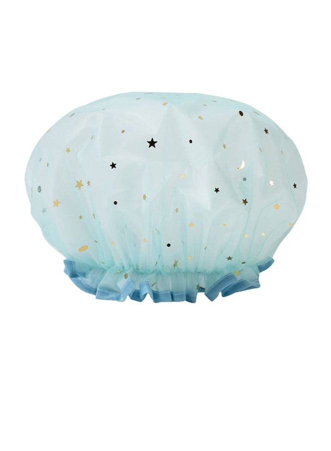 AKOAK 1 Pack Shower Cap Durable Breathable Adult Shower Cap WaterproofReusable Shower Hair Cap Bathroom Accessories for Women and Girls - Image 2
