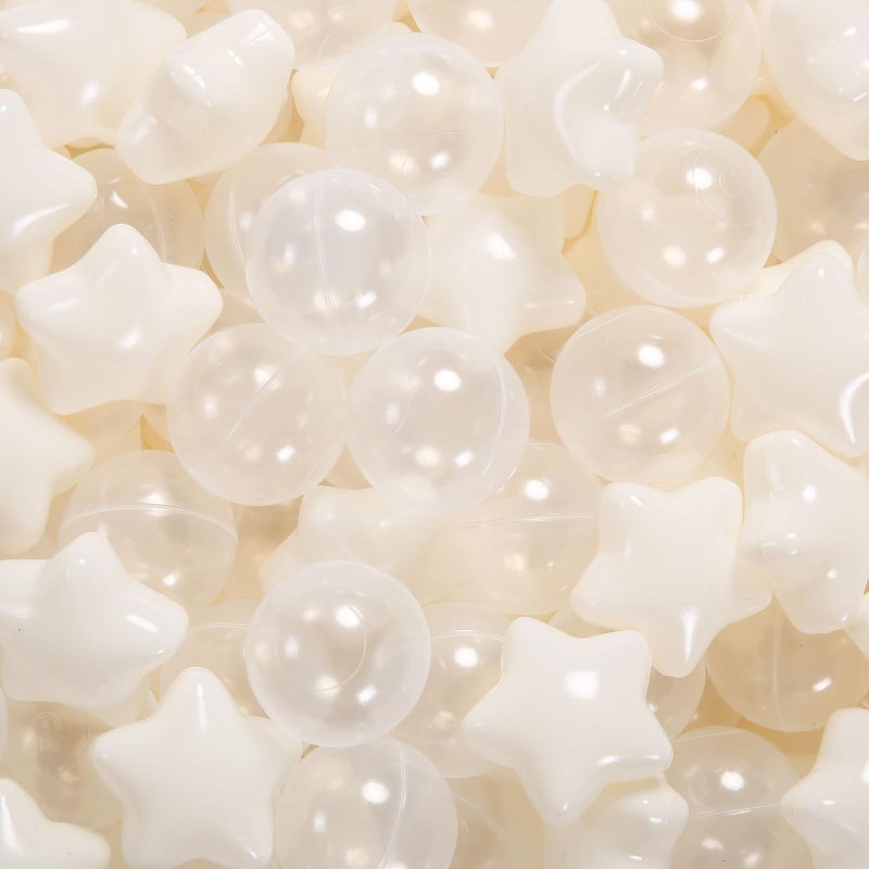 STARBOLO Star Ball Pit Balls for Toddlers -100pcs Crush Proof Phthalate Free BPA Free Non-Toxic Play Balls Play Tent Pool Playhouse Playpen Party Decoration. - Image 1