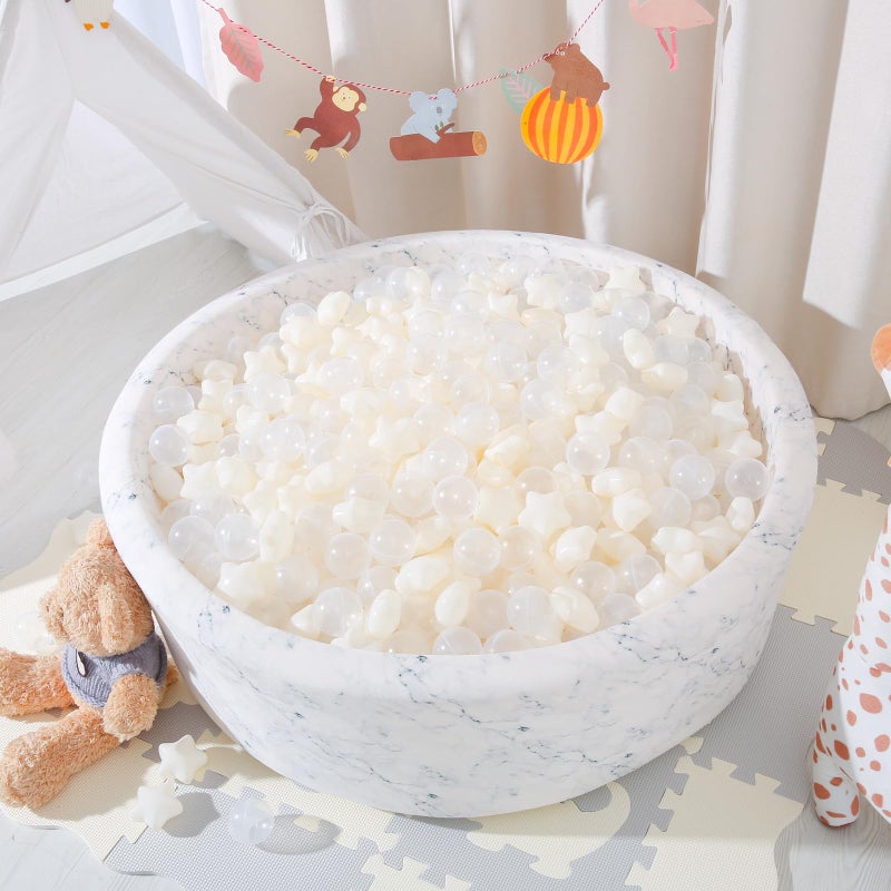 STARBOLO Star Ball Pit Balls for Toddlers -100pcs Crush Proof Phthalate Free BPA Free Non-Toxic Play Balls Play Tent Pool Playhouse Playpen Party Decoration. - Image 3