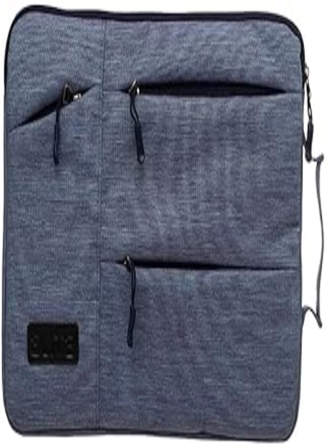 Elite ELITE Fabric Pocket Sleeve With Hand Holder And 3 Zipper Pocket For Laptop And Tablets 13.3/14 Inch - Multi Color 