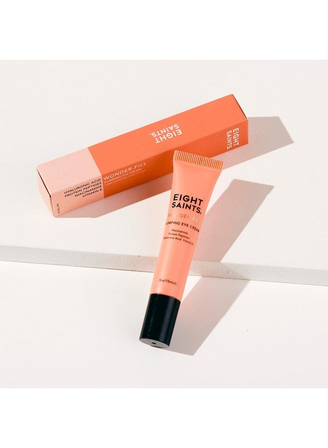 Eight Saints Wonder-Fill Plumping Eye Cream, Natural And Organic Anti Aging Under Eye Cream To Plump Skin, Reduce Wrinkles, Fine Lines, And Under Eye Bags, Dark Circles Under Eye Treatment, 0.5 Ounces - Image 1