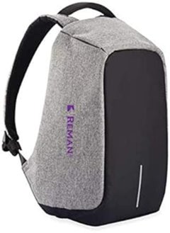 Reman Business waterproof Laptop Backpack with USB Charging Port &Headphone,Fits Under 15.6-Inch Laptop Notebook (Grey 