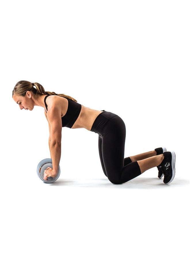 بيرفيكت فيتنس بكرة تمارين البطن Perfect Fitness Ab Carver Roller، باللونين الأبيض والرمادي  - Image 3