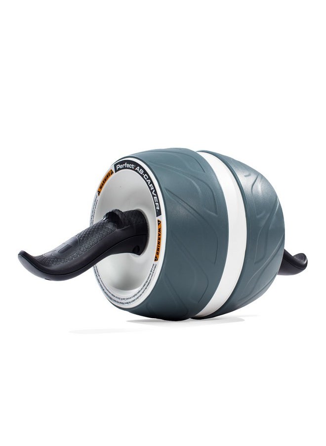 بيرفيكت فيتنس بكرة تمارين البطن Perfect Fitness Ab Carver Roller، باللونين الأبيض والرمادي  - Image 1