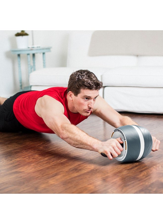 بيرفيكت فيتنس بكرة تمارين البطن Perfect Fitness Ab Carver Roller، باللونين الأبيض والرمادي  - Image 5