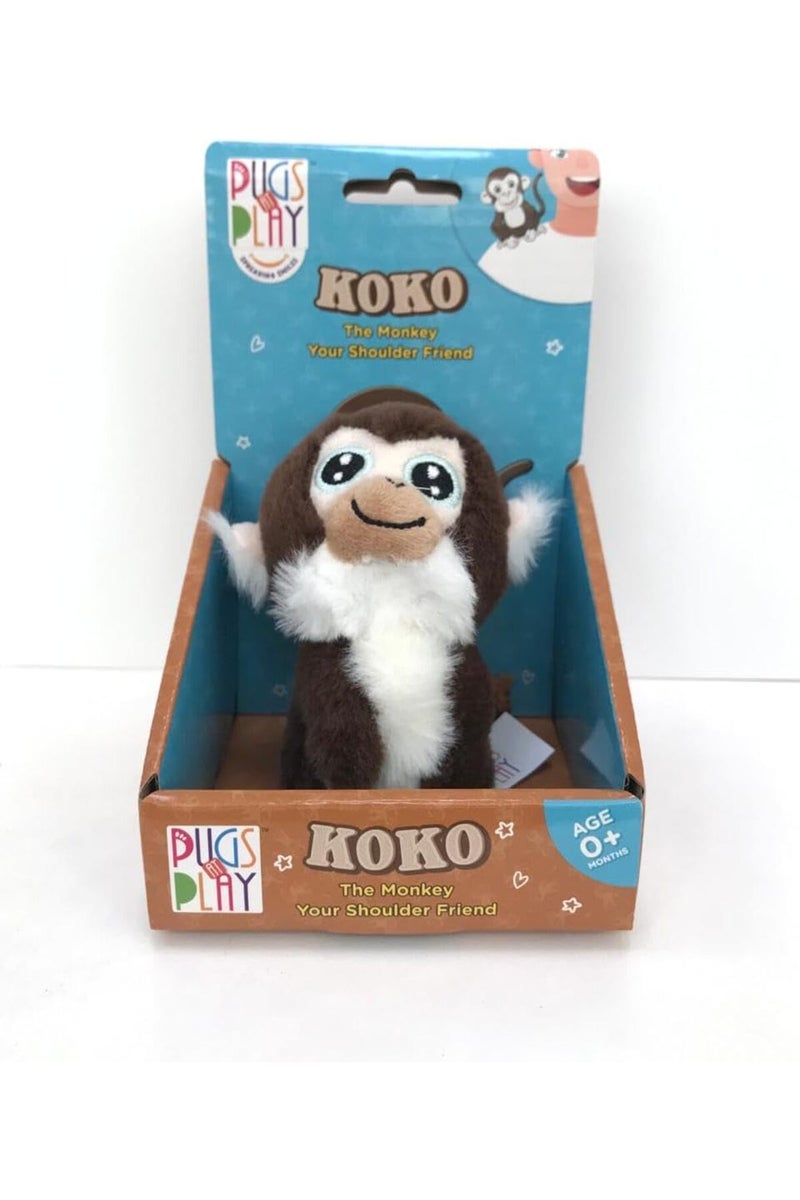 PUGS AT PLAY رفيق الكتف كوكو 4 بوصة - Image 1