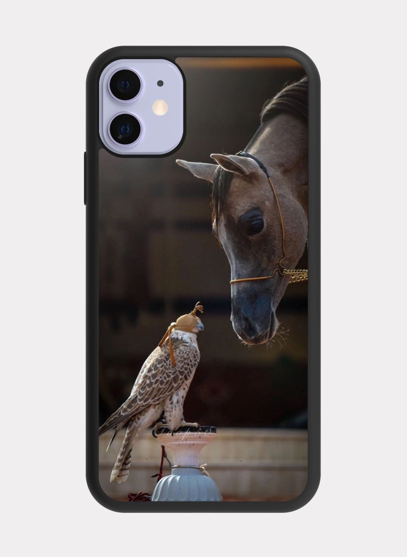 PXLAAT iPhone 11 case cover Hawk And Horse  - Image 1