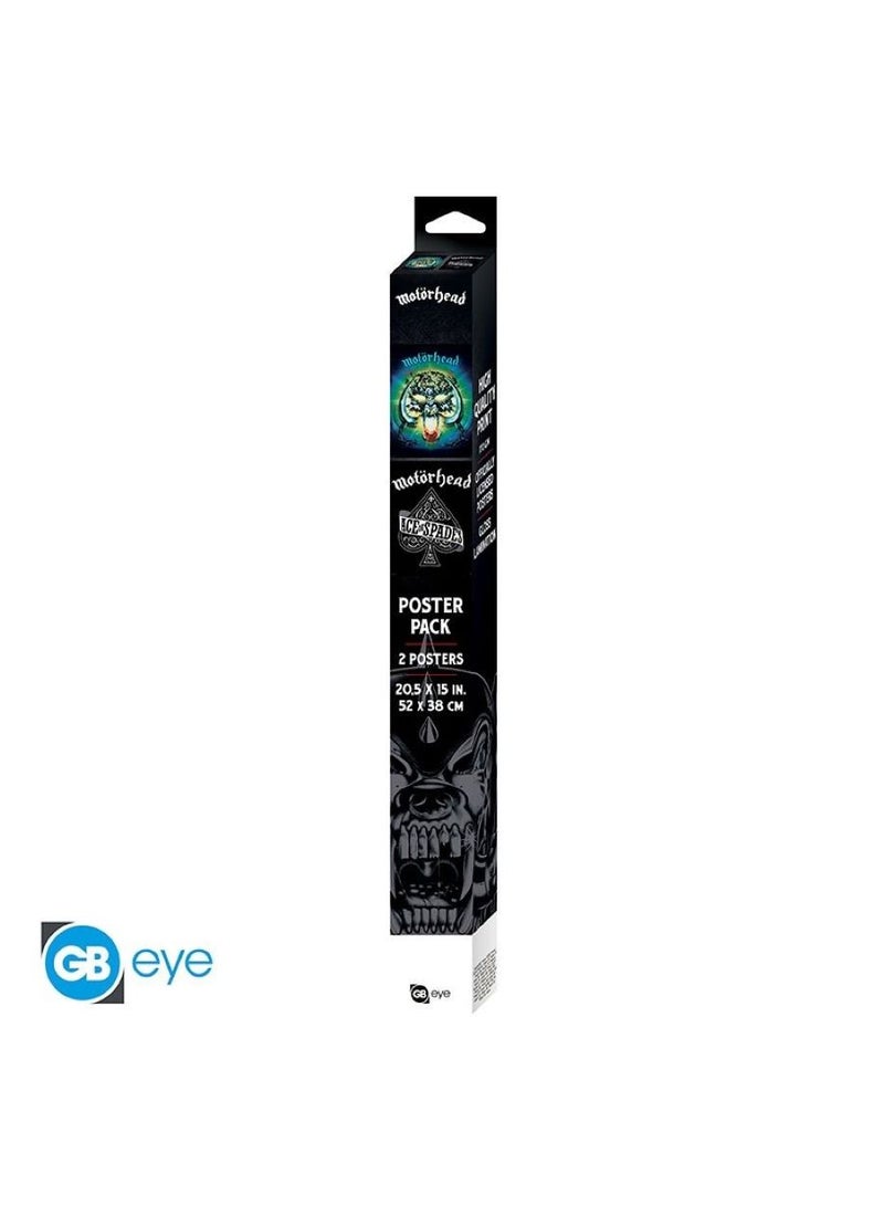 GB Eye Motorhead Set of 2 Posters 52cm x 38cm Overkill and Ace of Spades Ideal Artwork for Wall Home Office Decor Officially Licensed Merchandise  - Image 4