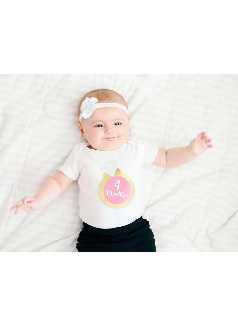 pearhead Pearhead Little Princess Babys First Year Belly Stickers  - Image 3