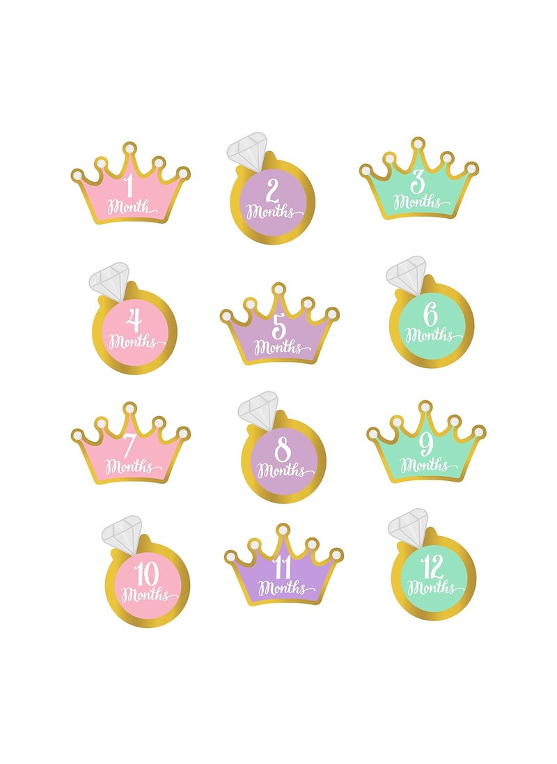 pearhead Pearhead Little Princess Babys First Year Belly Stickers  - Image 4