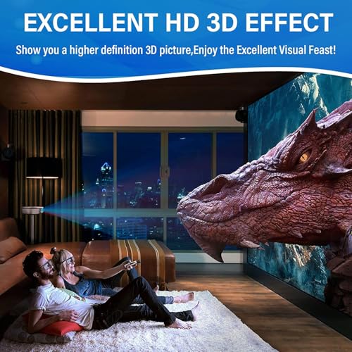 Cocar RF 3D Glasses, Active Shutter RF 3D Glasses Rechargeable Suitable for RF 3D TV Projectors, RF 3D Eyewear, Compatible with TDG-BT500A, SSG-5100GB, AN3DG40, Pack of 4 - Image 3