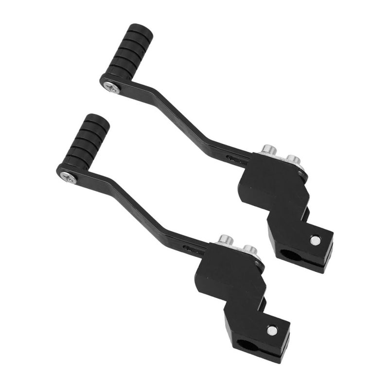 Black Folding Aluminum Alloy Motorcycle Gear Shifter Lever Set Replacement - Image 2