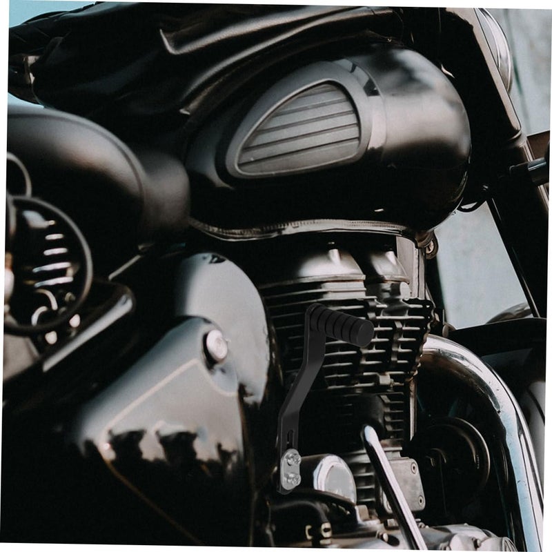 Black Folding Aluminum Alloy Motorcycle Gear Shifter Lever Set Replacement - Image 5