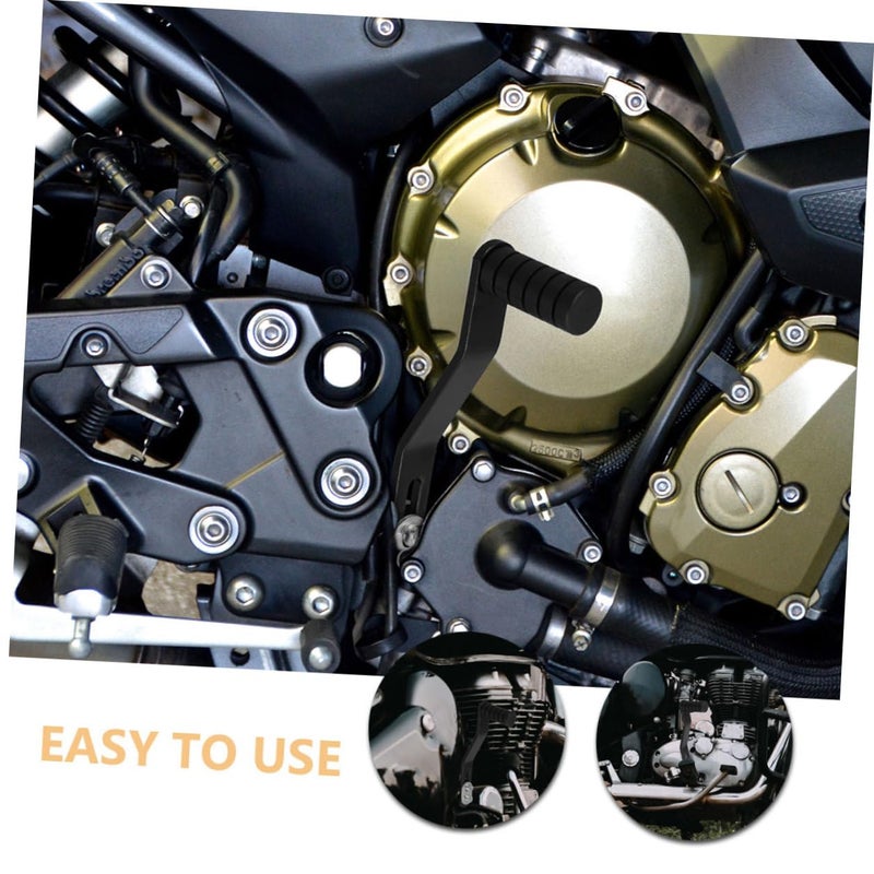 Black Folding Aluminum Alloy Motorcycle Gear Shifter Lever Set Replacement - Image 4