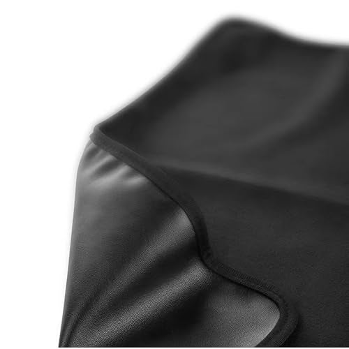 ALHBEJT Monitor Dust Cover for iMac 24 inch PU Leather Anti-Static Dustproof Protective Cover for LCD/LED/HD Panel Case Computer Sleeve Monitor Dust Cover with Rear Pocket (Black, 24inch) - Image 4