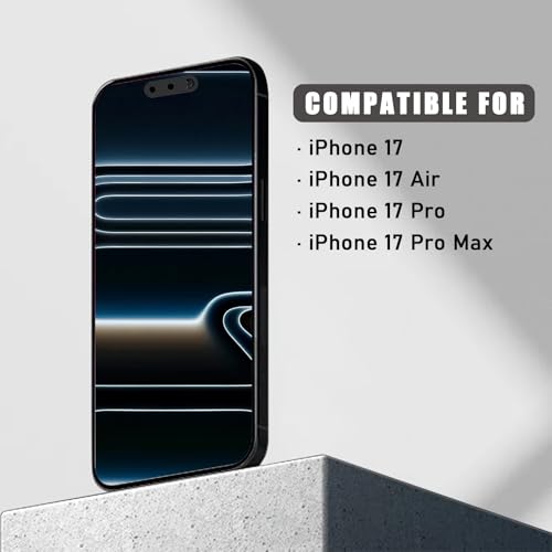 EYSOFT Front Camera Cover Compatible for iPhone 17 Pro Max/ 17 Pro/17 Air/17,Webcam Cover Protect Privacy and Security,Not Affect Face ID,Strong Adhesive-Black-Updated Version - Image 3