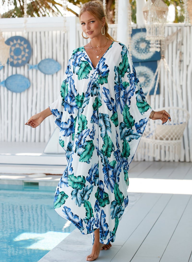 إسكدنيا قميص غطاء الشاطئ الكبير والتنورة الطويلة - Image 2