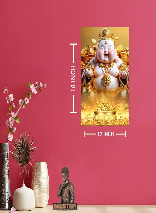 Roostaflag Laughing Buddha Poster | Laughing Buddha Wall Sticker | Laughing Buddha Photo Poster for Wall | Laughing Buddha Stickers for Wall | Laughing Buddha for Money And Good Luck Poster (Baby Buddha) - Image 5