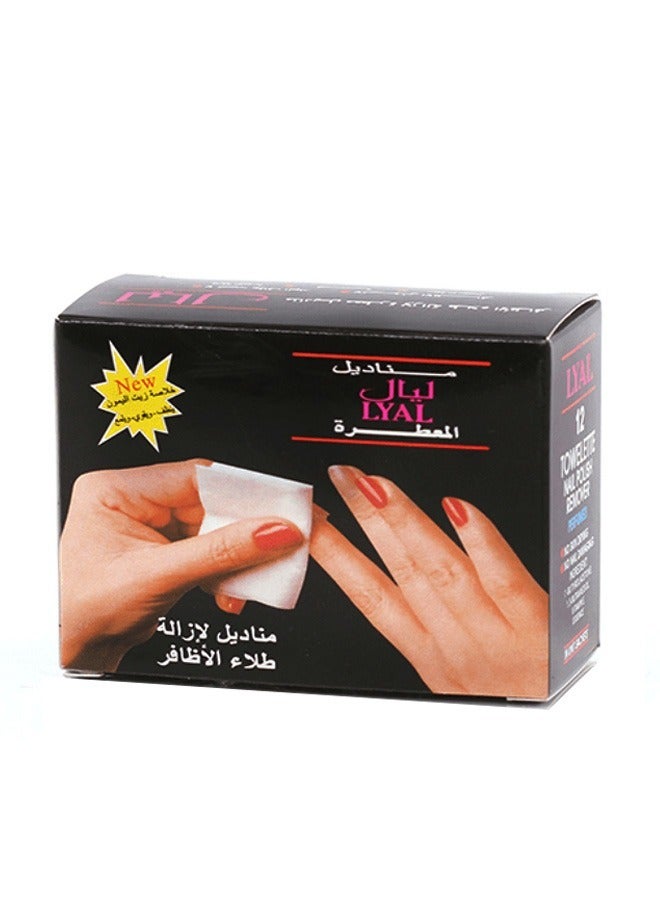 LYAL Towelettes Nail Polish Remover 24 Pieces - Image 1