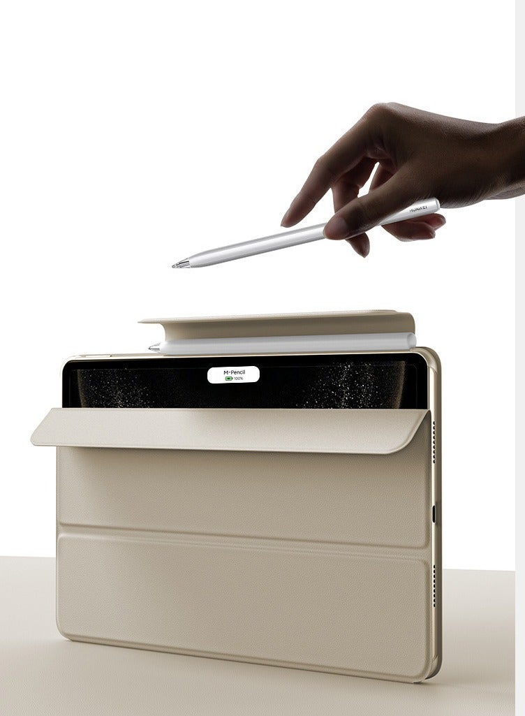 Case Compatible with Huawei MatePad Pro 13.2 inch 2025 (WEB-W00) 【Supports Pencil】, Hybrid Detachable Magnetic Tri-fold Stand Cover, Matte Clear Back, Auto Wake/Sleep - Image 3