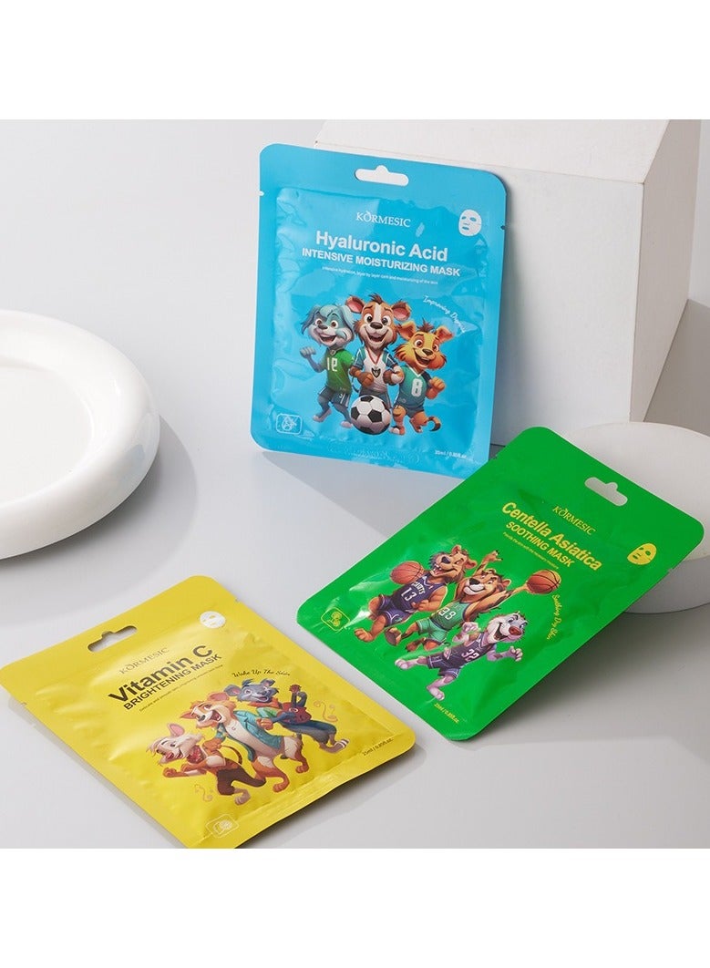 Kormesic Vitamin C Facial Mask 25ml-5 packs  - Brightening & Revitalizing - Image 3