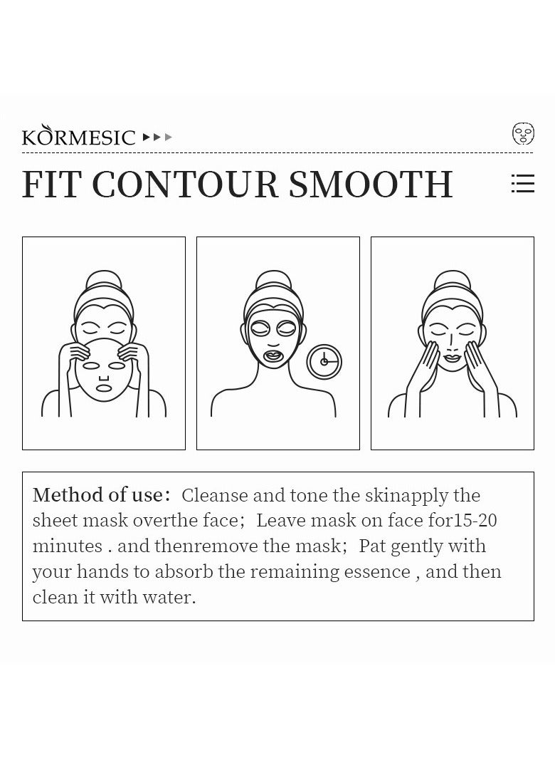 Kormesic Vitamin C Facial Mask 25ml-5 packs  - Brightening & Revitalizing - Image 5
