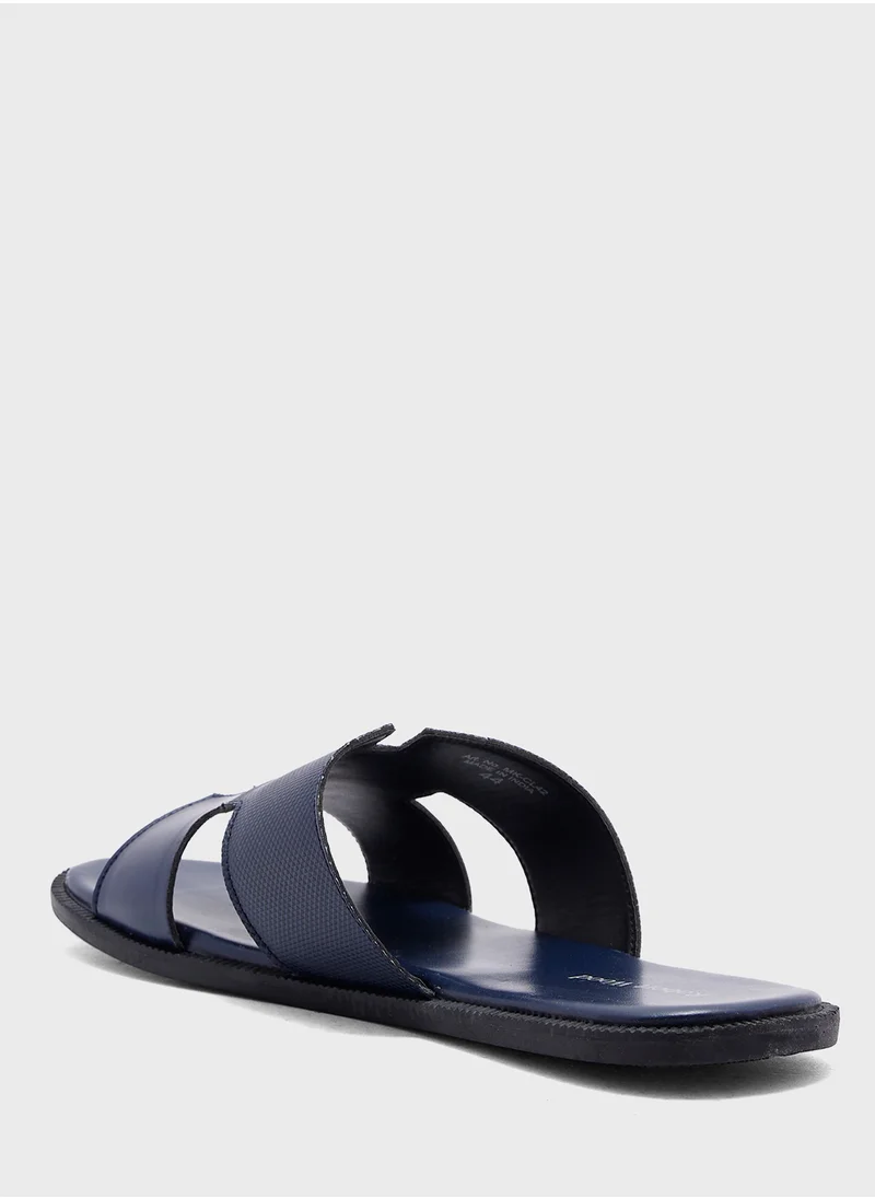 Robert Wood Texture Detail Casual Sandals