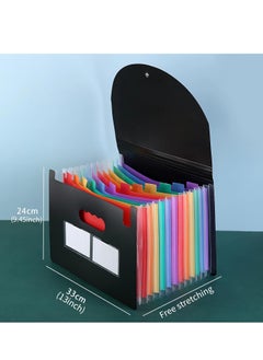 SYOSI File Organiser 12 Pocket, Document Organiser, Folders for Paperwork A4, Folder Expanding Folder, Concertina Filing Boxes  - Image 4