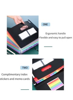 SYOSI File Organiser 12 Pocket, Document Organiser, Folders for Paperwork A4, Folder Expanding Folder, Concertina Filing Boxes  - Image 5