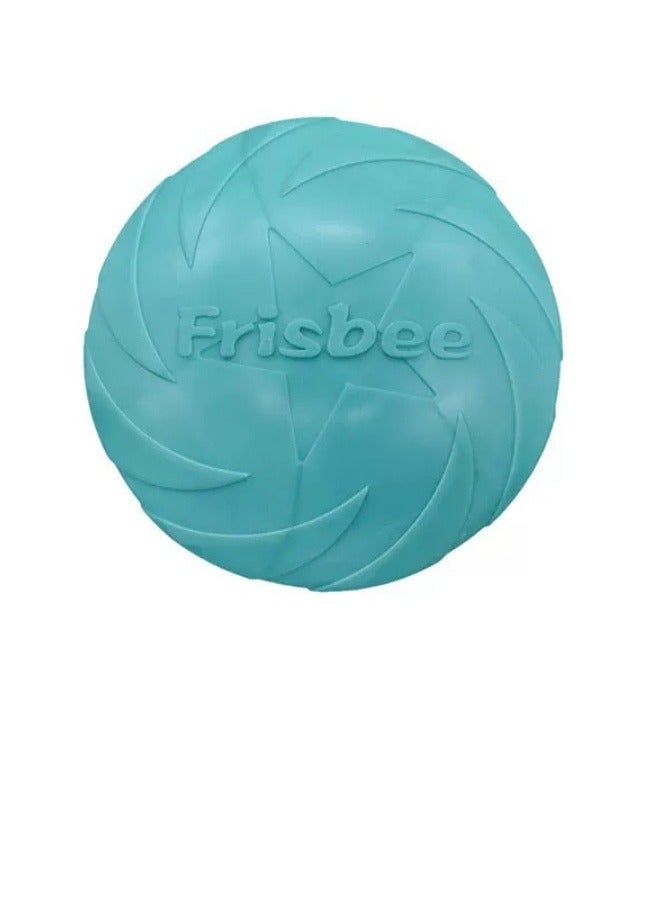 1 pc Dog Frisbee, Rubber Frisbee Pet Flying Disc, Soft Indestructible Dog Flyer Toy, Dog Chew Toy for Outdoor Interactive Fun Training Catch & Play(Yellow）)