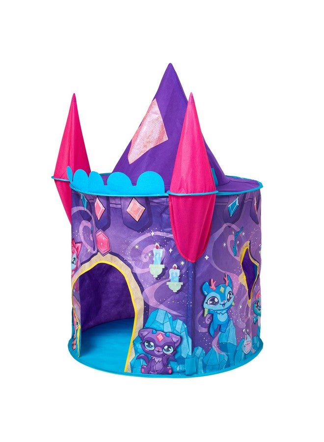 ماجيك ميكس خيمة لعب قلعة ماجيك ميكسيز للبنات والأولاد، سهلة التركيب للعب الفوري، سهلة التجميع، بيت لعب الأميرة القلعة، 31.5 بوصة × 45.28 بوصة (العمق × الارتفاع) - Image 4