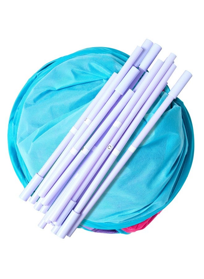 ماجيك ميكس خيمة لعب قلعة ماجيك ميكسيز للبنات والأولاد، سهلة التركيب للعب الفوري، سهلة التجميع، بيت لعب الأميرة القلعة، 31.5 بوصة × 45.28 بوصة (العمق × الارتفاع) - Image 3