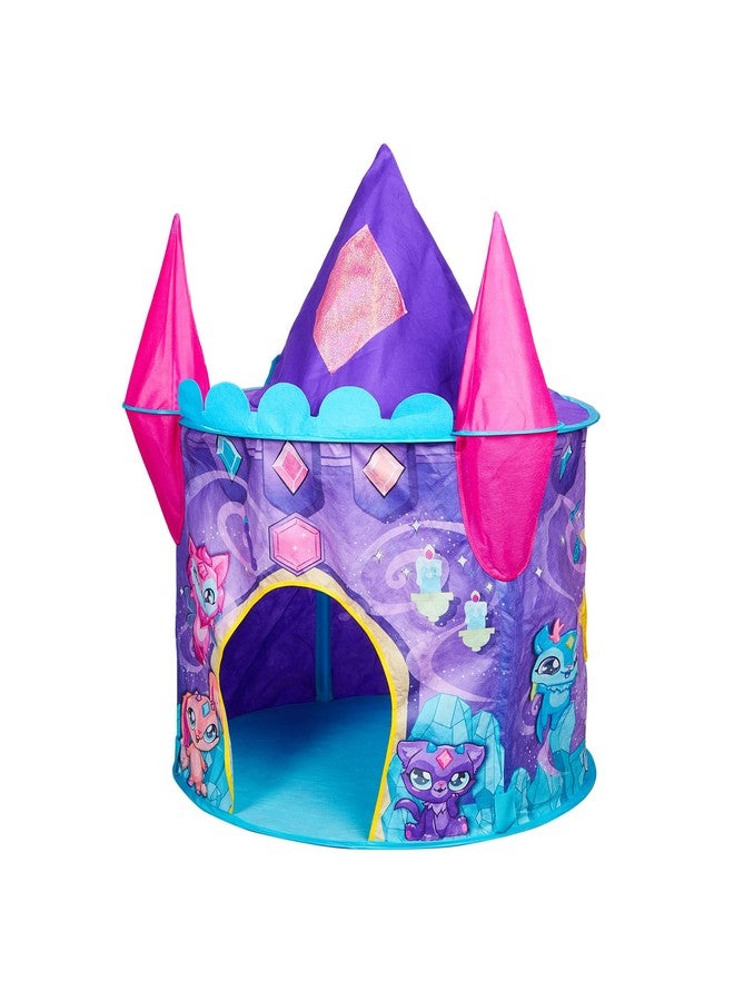 ماجيك ميكس خيمة لعب قلعة ماجيك ميكسيز للبنات والأولاد، سهلة التركيب للعب الفوري، سهلة التجميع، بيت لعب الأميرة القلعة، 31.5 بوصة × 45.28 بوصة (العمق × الارتفاع) - Image 1