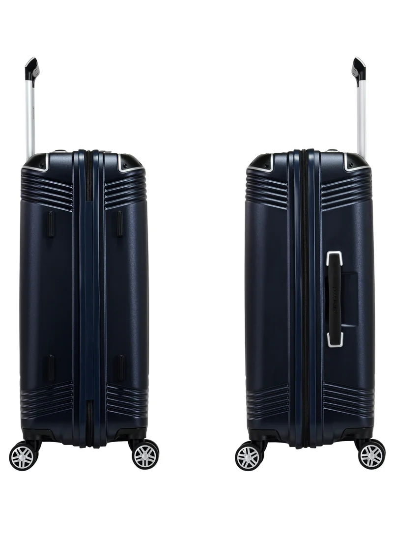 eminent Hard Case Suitcase Trolley Luggage Set of 3 Polycarbonate Lightweight 4 Quiet Double Spinner Wheels Travel Bags With TSA Lock KK10 Night Blue