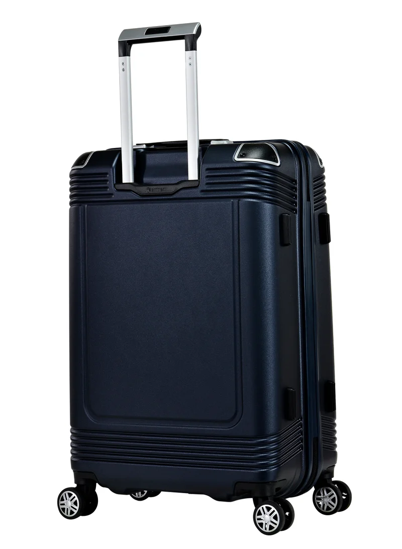 eminent Hard Case Suitcase Trolley Luggage Set of 3 Polycarbonate Lightweight 4 Quiet Double Spinner Wheels Travel Bags With TSA Lock KK10 Night Blue
