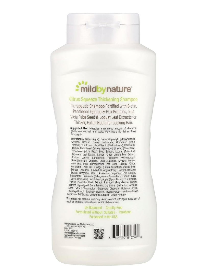 Mild By Nature, Thickening Shampoo, B-Complex + Biotin, Citrus Squeeze, 16 fl oz (473 ml) - Image 2