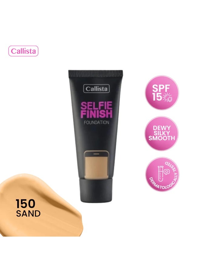 كاليستا كريم أساس 150 بلمسة مطفية ناعمة وتغطية قابلة للبناء من متوسطة إلى كاملة وثبات طويل الأمد - Image 2