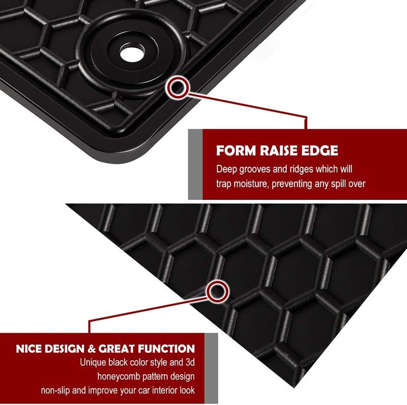 FEELOTAM TeddyTT TRAXAUTO All Weather Floor Mat Liners for Toyota Camry 2012-2017 - Heavy Duty Rubber & Odorless - Image 3