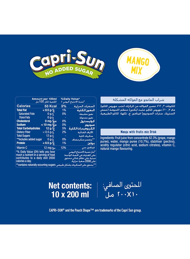Capri-Sun Mango Drink 10 x 200ml - Image 2