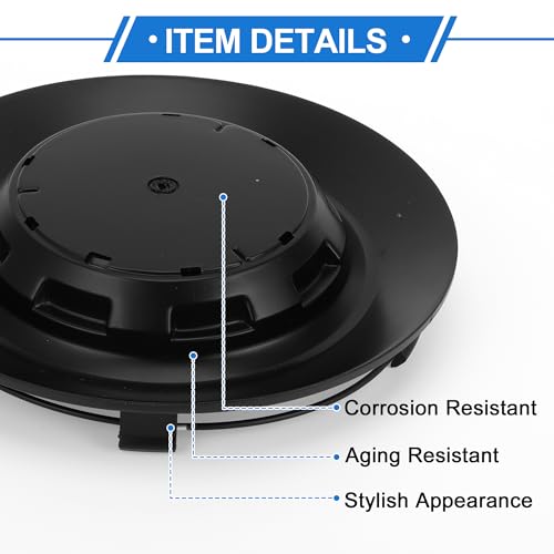 VekAuto 1 Pc Wheel Center Caps Hub Caps Rim Center Caps for Mercedes-Benz C43 1998-2000 Plastic Black Wheel Caps Hubcap Center Covers - Image 5