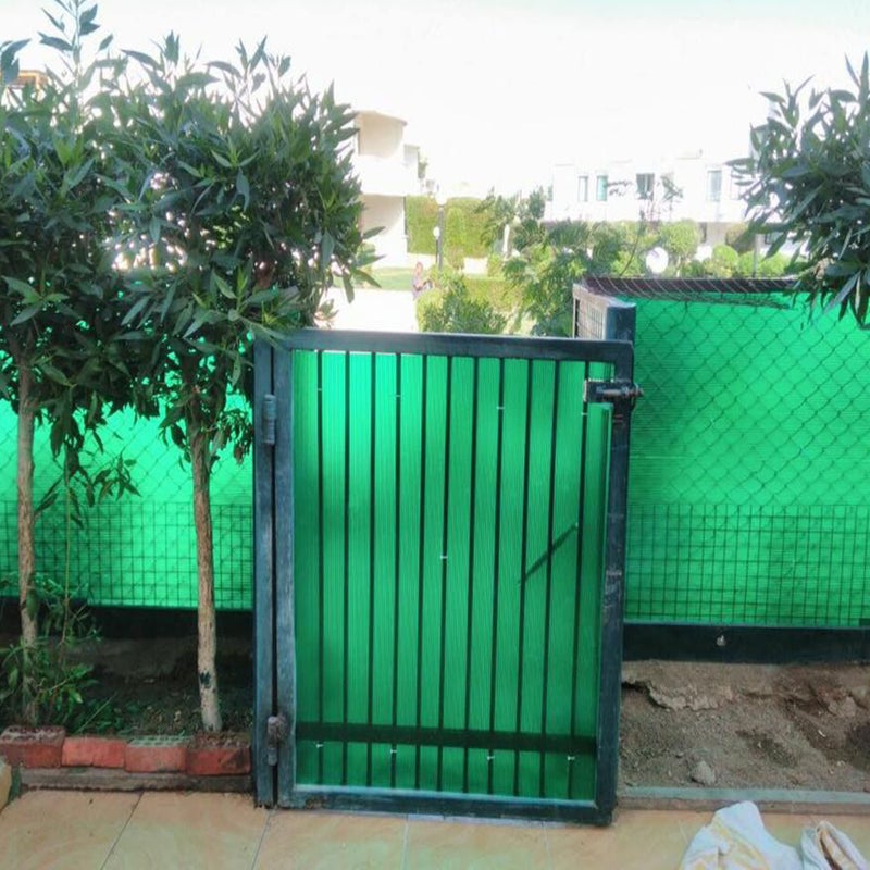 SAI PRASEEDA SAI PRASEEDA UV Resistant 3 X 30 Feet PVC Gate Sheet_Grill Sheet_Gate Covering Sheet_Balcony Saftey Sheet_Privacy Sheet_Green Color_with 1 Scissor_100 Tags SPGST12  - Image 4