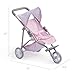JC Toys  Berenguer Boutique 3 Wheeled Folding Doll Jogger Stroller  Pink  Ages 3 - Image 4