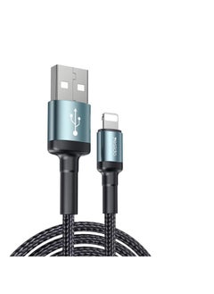 CA75 2 Meters Nylon Braided Fast Charging Aluminum Alloy USB To Lightning Data Cable